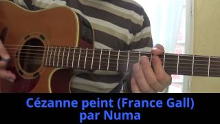 Cézanne peint France Gall Michel Berger reprise à la guitare 1984 [upl. by Leann]