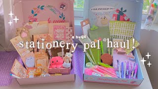 🌷 a HUGE stationery haul ✨ ft stationery pal 🍒 [upl. by Ethbin262]