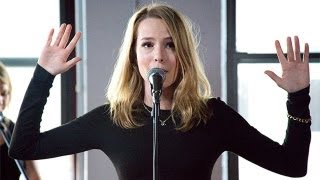 Bridgit Mendler  quotReady Or Notquot LIVE at Billboard Tastemakers Session [upl. by Haldan919]