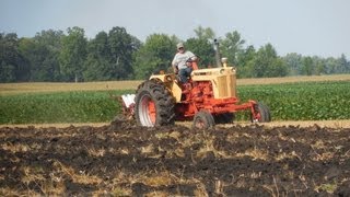 Case 930 amp IH 416s plowing plus John Deere 4000 amp Oliver 614s plowing [upl. by Arrais]