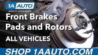 How to Replace Front Brakes on Any Vehicle FULL Guide [upl. by Hillary]