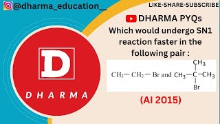Which would undergo SN1 reaction faster in the following pair CH3CH2Br and CH33CBr AI 2015 [upl. by Cissy448]