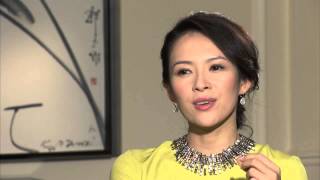 The Grandmaster Zhang Ziyi On Set Interview  ScreenSlam [upl. by Atalya]