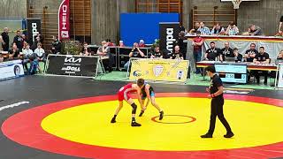 WRESTLINGRINGEN DEUTSCHEMEISTERSCHAFT 2024 U  17 BIS 45 KG Paul Neumaier  Simon Kuhn [upl. by Drawe473]