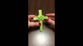 Palm Sunday Cross Tutorial [upl. by Mccready]