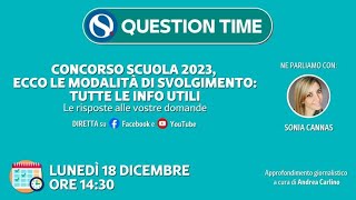 Concorso scuola 2023 ecco le modalità di svolgimento tutte le info utili [upl. by Siravart]