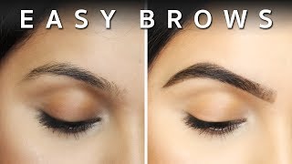 EASY BROWS  Beginners Eyebrow Tutorial [upl. by Arianie]