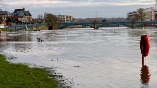 Floods River Trent bursts its banks at Victoria Embankment [upl. by Heise651]