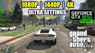 GTX 1650 Super  GTA 5  V  1080p 1440p 4K  Ultra Settings [upl. by Ellednahc]