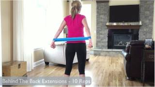 Resistance Band Loop Exercises  Upper Body Workout [upl. by Becka]