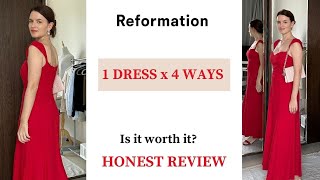 I Found the Perfect Wedding Guest Dress  Reformation Dress Try on Haul Honest Review [upl. by Geanine]