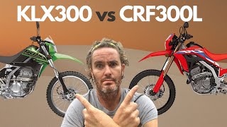 Kawasaki KLX300S vs Honda CRF300L 2021  Comparison With a CLEAR Winner [upl. by Ellinnet935]