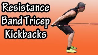 Beginner Resistance Band Triceps Kickbacks  How To Do Triceps Kickbacks With A Resistance Band [upl. by Zetroc58]