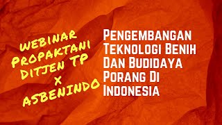 Pengembangan Teknologi Benih Dan Budidaya Porang Di Indonesia [upl. by Admama]