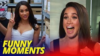 Meghan Markle Funny Moments SUITS BLOOPERS [upl. by Vera608]