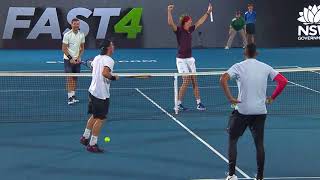 KyrgiosHewitt v ZverevDimitrov match highlights FAST4  Sydney International 2018 [upl. by Eenaffit930]