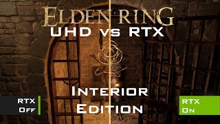 Elden Ring UHD vs RTX WQHD Quality  3D comparison [upl. by Enymsaj]