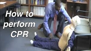 How to perform CPR  Cardiopulmonary Resuscitation [upl. by Coleville]