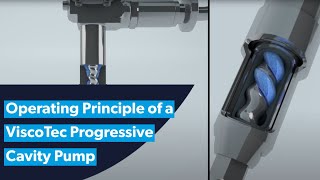 The operating principle of a ViscoTec progressive cavity pump endless piston principle [upl. by Thadeus]