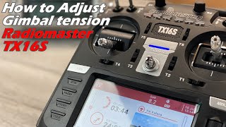 Radiomaster TX16S Multiprotocol RC Transmitter  How to Adjust Gimbal Tension [upl. by Apollus]