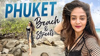 Phuket Beach amp Streets  Travel Vlog  Sreemukhi [upl. by Negam621]