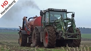 Slurry  Bouwland bemesten met Fendt Xylon 524 en Schuitemaker  Kroes  Ecoferm  2016 [upl. by Noyahs]