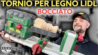 BOCCIATO Nuovo tornio per legno Parkside lidl 99€ PDM 600 B2 Recensione Riccardo Muscarella [upl. by Maharg]