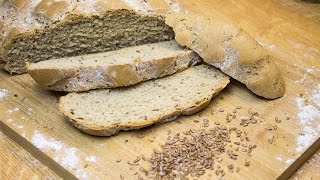 ROGGENBROT mit Leinsamen klassisch einfach köstlich [upl. by Frodeen]