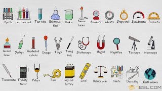 Laboratory Equipment Vocabulary Words List in English [upl. by Onailerua]