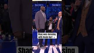 Shaq towering over Kevin Hart 🤣 [upl. by Enedan]