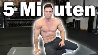 Brutales 5 Minuten Sixpack Workout für Zuhause [upl. by Ecenahs]