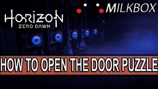 Horizon Zero Dawn  Ancient Armory Door Puzzle 1 Solution [upl. by Orme540]