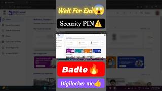 Laptop se Digilocker ka Security PIN Badle  digilocker shortsfeed shortvideo youtubeshorts [upl. by Lari]