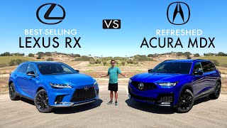 LUXURY BESTSELLERS  2025 Acura MDX vs 2024 Lexus RX 350 Comparison [upl. by Suivatna]