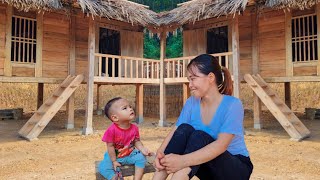 Full video 80 Days mother and son building a wooden house harvesting agricultural products to sell [upl. by Hadnama]