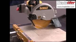 Dewalt D24000 Electric Tile Cutter  Tradetiler [upl. by Ynaffad253]