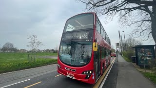 Full Bus Journey on Diverted TFL 466  CaterhamOnTheHill to Addington Village [upl. by Nyrahtak]