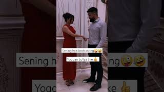 YANA KIMDA SHUNAQA YOZILARCHI GO 🤪👍reels shorts youtubeshorts rek tiktok [upl. by Ardnekahs963]