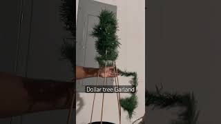 Outdoor Christmas trees using Garland dollartree dollartreechristmas [upl. by Merideth]