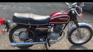 Honda CD200 Benly  Walk Around and Short Ride Out Classic Motorcycle [upl. by Nare651]