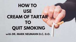 How to Use Cream of Tartar to Quit Smoking [upl. by Zola]