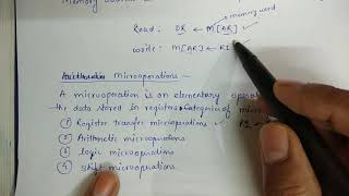 Memory transfer  Arithmetic Micro operations [upl. by Fransen]