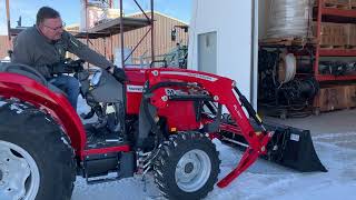 How To Remove Massey Ferguson Compact Tractor Loaders [upl. by Neeluqcaj]