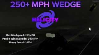 Monster 250 MPH wedge hits TIV 2  Roblox Helicity [upl. by Verbenia]