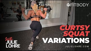 Curtsy Squat Exercise Demonstration [upl. by Soulier]