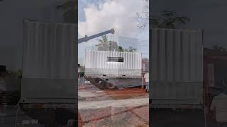 Delivery of a 20ft Container Farm house  farmhouse [upl. by Nuahc427]