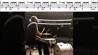 Nate Smith Groove Fearless Flyers Soundcheck Drum Transcription [upl. by Gerkman]