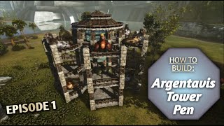 Ark Survival Evolved  How to build EP1 Argentavis tower pen [upl. by Lerraj]