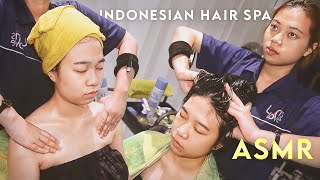 ASMR Creambath  Energetic Indonesian Hair Spa amp Body Massage [upl. by Rolan]