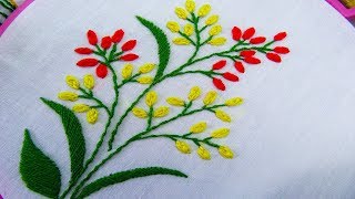 Hand Embroidery  Oyster stitch embroidery [upl. by Jerri]